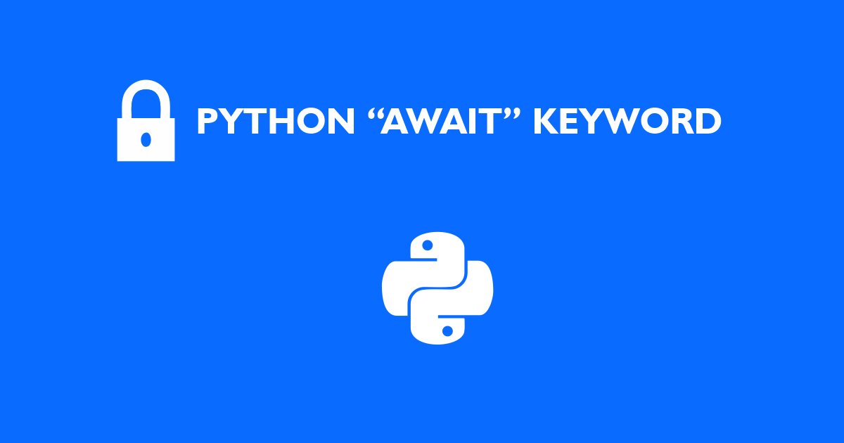 python await keyword