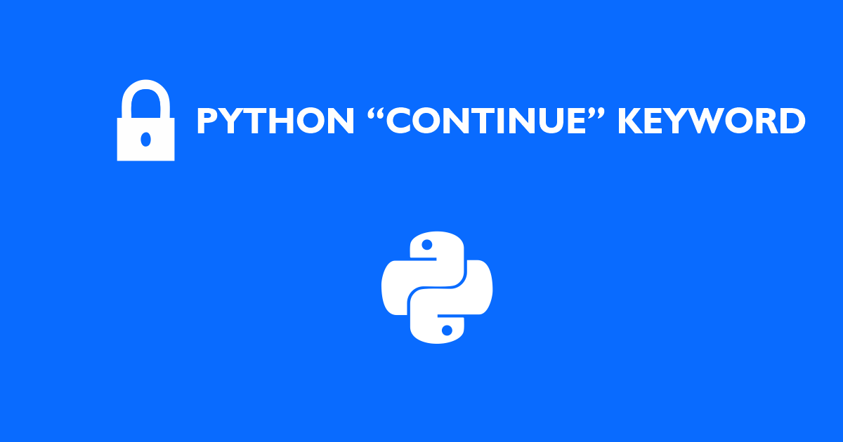 python continue keyword