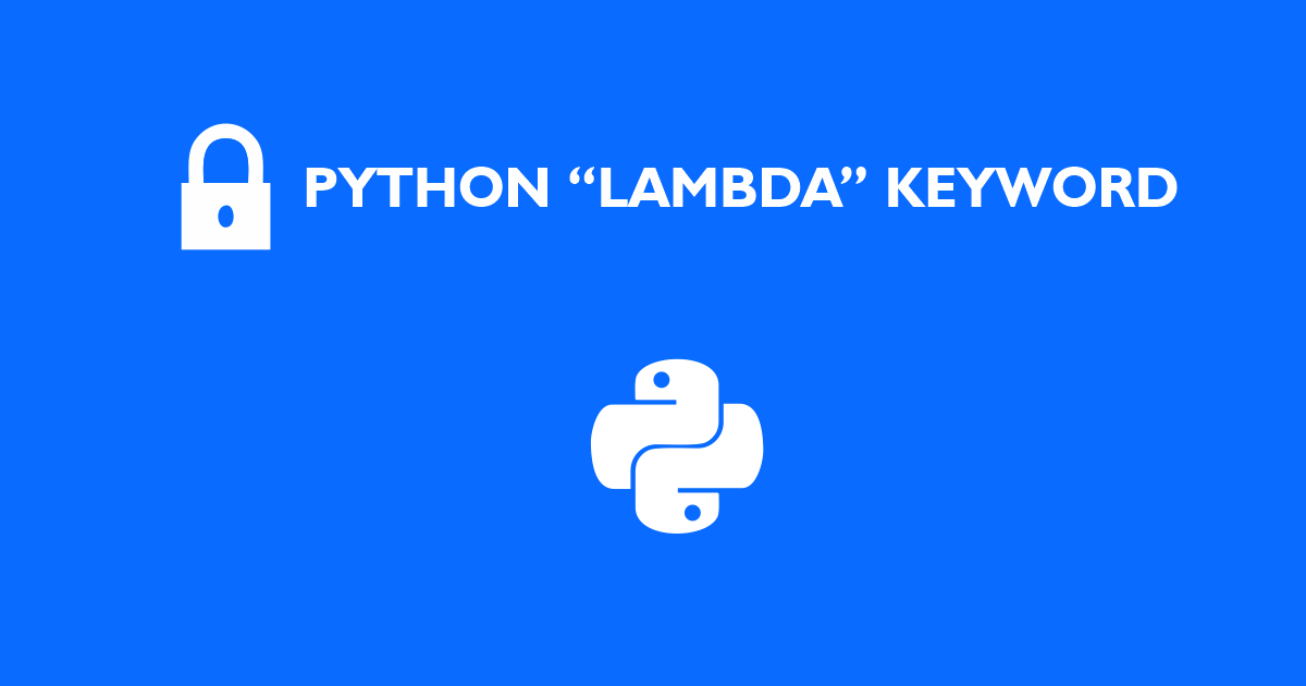 python lambda keyword